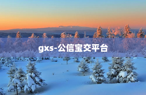 gxs-公信宝交平台