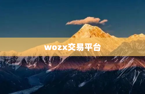 wozx交易平台