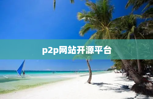 p2p网站开源平台