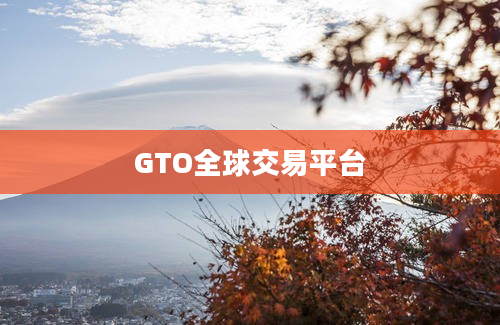 GTO全球交易平台