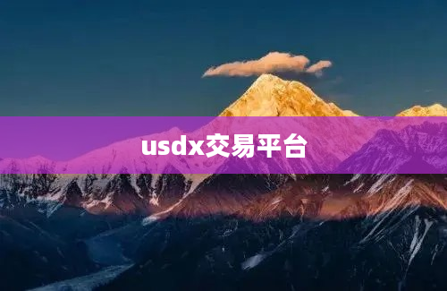 usdx交易平台