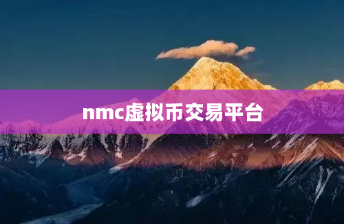 nmc虚拟币交易平台