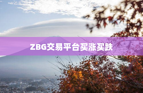 ZBG交易平台买涨买跌