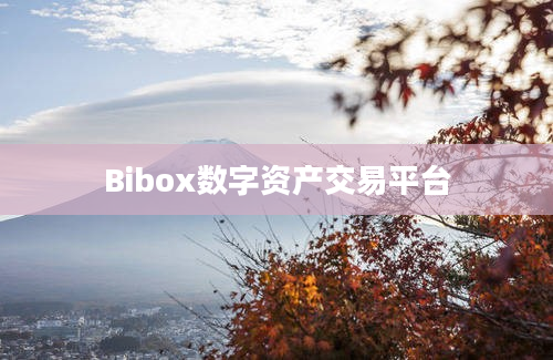 Bibox数字资产交易平台