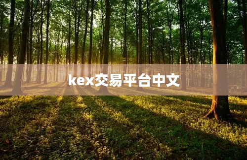 kex交易平台中文